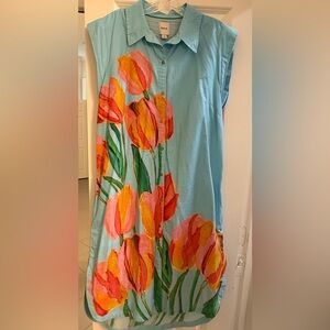 Maeve Lillian Cap Sleeve Tulip Dress Size M, Like New